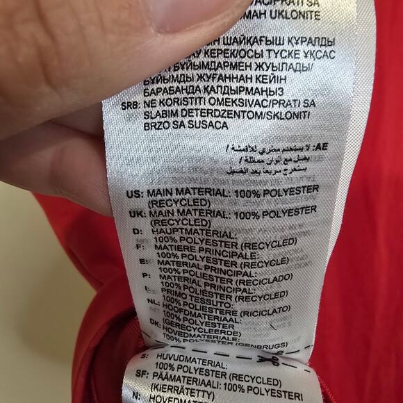 Men's Adidas Red Short Sleeve Golf Athletic Polo | Size Medium - Picture 9 of 9